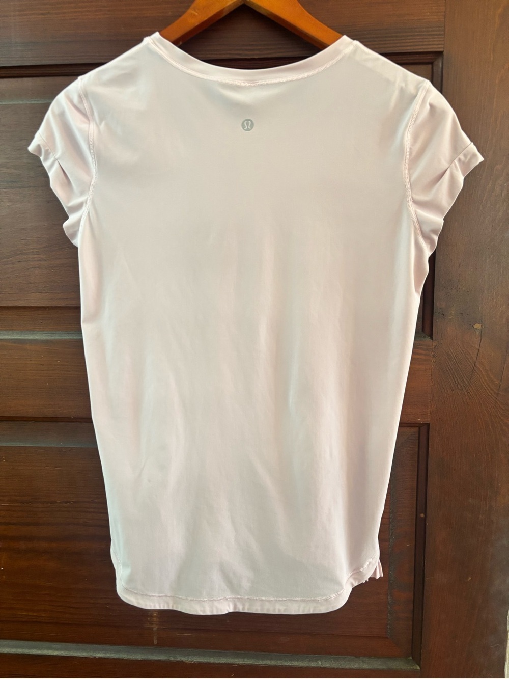 Lululemon Just Pleat It Short Sleeve Top in Pearl Pink *Size Medium - Picture 3 of 10